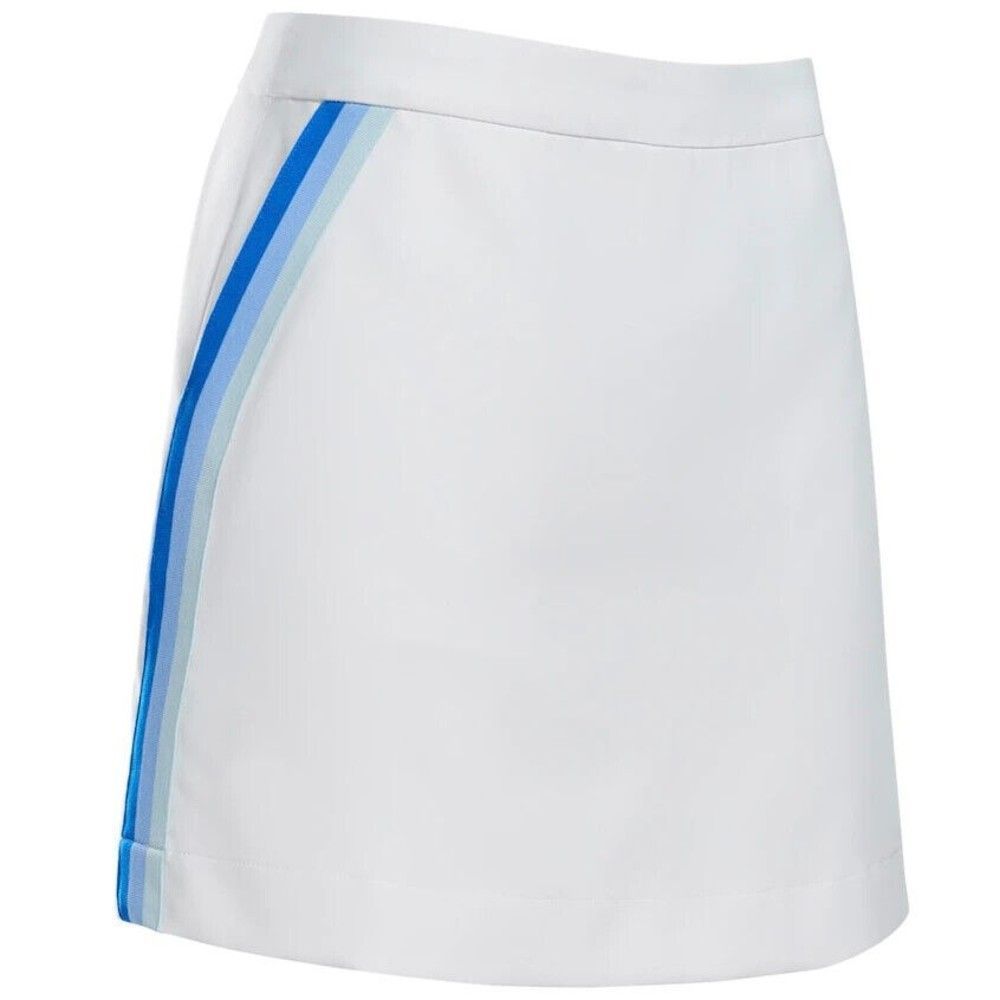 G/FORE White Women's Golf Skort with Blue Stripe Accents NWT